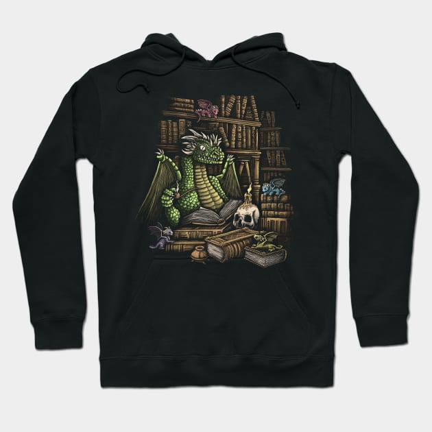 Book Wyrm Hoodie by kg07_shirts